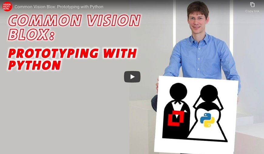 Common Vision Blox : créer des prototypes avec Python